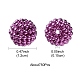 Perles acryliques de perles d'imitation OACR-FS0001-45G-4