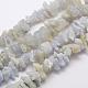 Natural Blue Chalcedony Beads Strands G-G689-10-1
