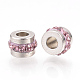 201 Stainless Steel Rhinestone Beads RB-YWC0001-02H-1