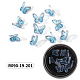 3D樹脂カボション  ネイルアートスタッド  ネイルアートの装飾の付属品  蝶  ライトブルー  7.5x7~8x2~3mm  10個/箱 MRMJ-R090-19-201-2