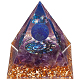 CRASPIRE Crystal Epoxy Display Decorations Lapis Lazuli Pyramid Sphere Crystal Pyramid Home Office Decor Bracelet Jewelry Display Base DJEW-WH0034-26C-1