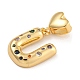 Латунные подвески из микро-паве KK-P281-01G-U-2