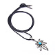 Alloy Pendant Necklaces NJEW-F235-16AS-3