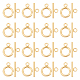UNICRAFTALE 20 Sets Golden Toggle Clasps 304 Stainless Steel Ring Toggle Connectors IQ Toggle Clasps & Tbar Clasps for DIY Necklace Bracelet Jewelry Making STAS-UN0033-53-1