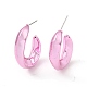 Boucles d'oreilles en acrylique donut EJEW-P251-19-2