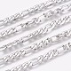 304 Stainless Steel Figaro Chain Bracelets BJEW-P235-03P-2