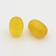 Dyed Natural Yellow Agate Barrel Beads for Buddha Jewelry G-J298-09A-1
