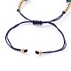 Bracelets réglables de perles tressées avec cordon en nylon BJEW-JB05827-01-2