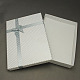 Ювелирные изделия картонные коробки с бантом и губкой внутри X-CBOX-R022-9-3