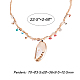 Pandahall Elite – colliers avec pendentifs en perles de coquillage NJEW-PH0001-12-2