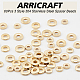 Arricraft60pcs3スタイル304ステンレス鋼スペーサービーズ  ドーナツ  ゴールドカラー  6.5~9x1~1.5mm  穴：2.5~3.5mm  20個/スタイル STAS-AR0001-29-4