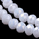 Electroplate Glass Bead Strands GLAA-F001-4x3mm-30L-3