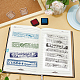 透明なシリコンスタンプ  DIYスクラップブッキング用  装飾的なフォトアルバム  カード作り  音符  160x110x2.5mm DIY-WH0504-51G-4