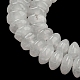 Natürliche weiße Jade perlen Stränge G-Z030-A11-01-4