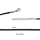Fabricación de collar de cordón encerado 10pcs 10 colores NCOR-YW0001-01-3