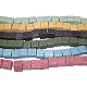 Brins de perles de lave teintées et naturelles G-L435-01-10mm-M-2