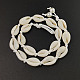Ожерелья из плетеных бусин из натуральных ракушек KR7038-1-1