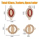 HOBBIESAY 42Pcs 7 Styles Virgin Mary Alloy Crystal Rhinestone Connector Charms FIND-HY0001-89-2