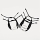 5Pcs 5 Style Stainless Steel Heart Link Bracelets Set BJEW-SW00106-04-5