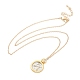 Латунные ожерелья с подвесками таро «Двенадцать созвездий» NJEW-Q006-01K-G-2