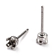 304 Stainless Steel Stud Earring Settings STAS-B004-06P-2