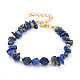 Natural Lapis Lazuli Beaded Bracelets BJEW-JB05181-05-1