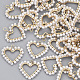 ABS Plastic Imitation Pearl Wire Wrapped Pendants X-KK-N235-008-1