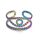 Placcatura ionica color arcobaleno (ip) 304 anello per polsino aperto da donna in acciaio inossidabile RJEW-A005-29MC-1