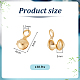 150 шт. латунные наконечники для бусин KK-UN0003-37-3