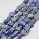 Grezzi grezzi naturali lapis lazuli perline fili G-E343-13-1