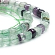 Natural Fluorite Beads Strands G-E560-A12-4mm-3