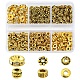 285Pcs 6 Style Iron Rhinestone & Tibetan Style Alloy Spacer Beads DIY-FS0004-08-1