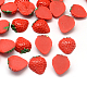 Cabochons décodés en résine de fraise CRES-R183-09-1
