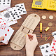 Pu tabellone segnapunti per giochi di carte cribbage all'aperto AJEW-WH0033-05-3