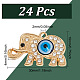 Gomakerer 24 pièces pendentifs en alliage strass ALRI-GO0001-01-2