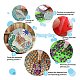 Kits de tapis de tasse en bois de peinture de diamant de thème d'animal marin de bricolage DIY-H163-01-2