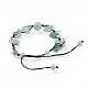 Verstellbare Nylonschnur geflochtenen Perlen Armbänder BJEW-JB04602-02-3