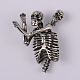 Menschliches skelett 304 edelstahl große anhänger STAS-F103-11A-1