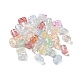 Perles en verre craquelé transparentes GLAA-B015-15-1