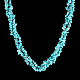 Vintage Natural Turquoise Chips Beaded Necklaces NJEW-BB16531-E-2