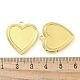 Подвески-медальоны из латуни в форме сердца с покрытием стойки&nbsp;LS-KK-T071-11G-3