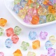 Faceted Bicone Transparent Acrylic Beads DBB12MM-3