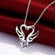Fashion Jewelry Silver Plating Pendant Necklaces NJEW-BB19125-01-7