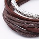 Bracelets de cordons en cuir pu BJEW-JB04924-2