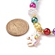 Наборы браслетов и ожерелий на тему единорога для детей SJEW-JS01265-10