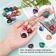 SUNNYCLUE 1 Box 9 STyles 18Pcs Heart Stone Charms Healing Crystals Pendant Reiki Chakra Gemstone Beads with Stainless Steel Snap On Bails for Adults DIY Necklace Jewelry Making Crafts G-SC0002-06-3