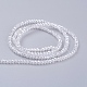Chapelets de perles en verre électroplaqué EGLA-R048-2mm-01-2