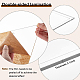 Benecreat 5 形状アクリルキルティングテンプレート定規  長方形/楕円形/三角形透明アクリルキルティングテンプレート木工用厚さ2.8mm  キルティング 裁縫 裁縫 クラフト DIY-WH0381-004-4