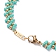 Ensemble de bracelets de cheville tressés en perles de verre pour femmes AJEW-AN00466-6