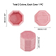 Pandahall elite 2pcs 2 colores caja de anillos de terciopelo VBOX-PH0001-02-5